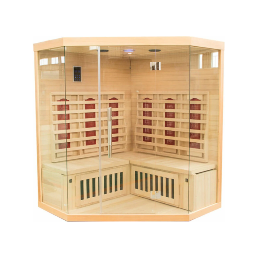 4-Person Corner Infrared Sauna